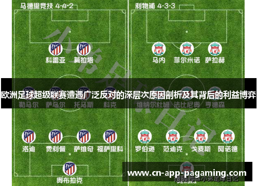 欧洲足球超级联赛遭遇广泛反对的深层次原因剖析及其背后的利益博弈