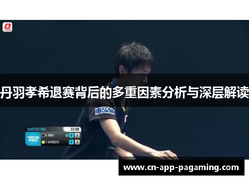 丹羽孝希退赛背后的多重因素分析与深层解读